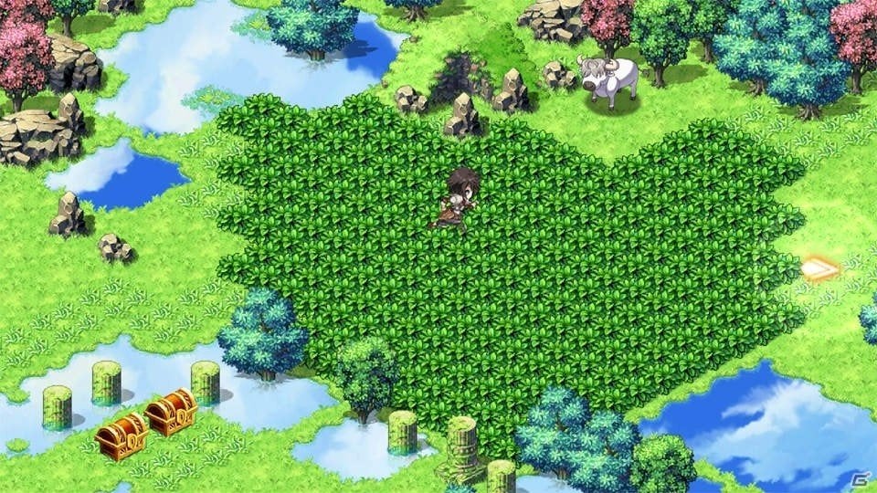 エバーテイルのフィールド探索画面