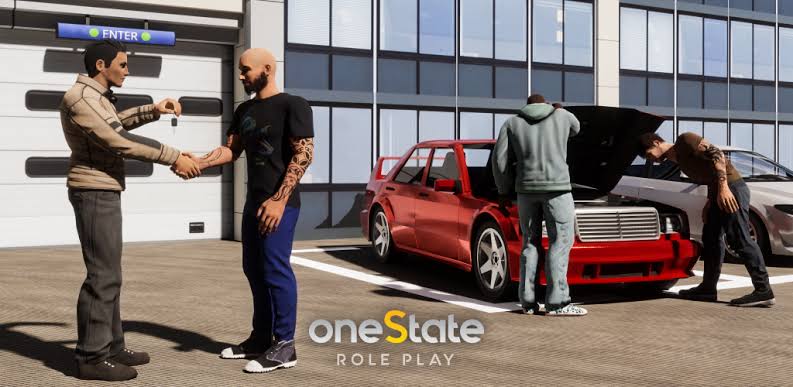 OneState RP・オンラインのオープンワールドのゲーム画面