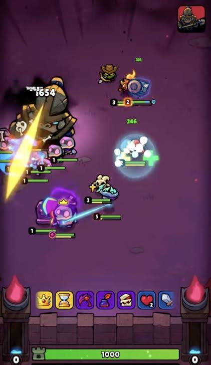 突撃！悪魔団のバトル画面